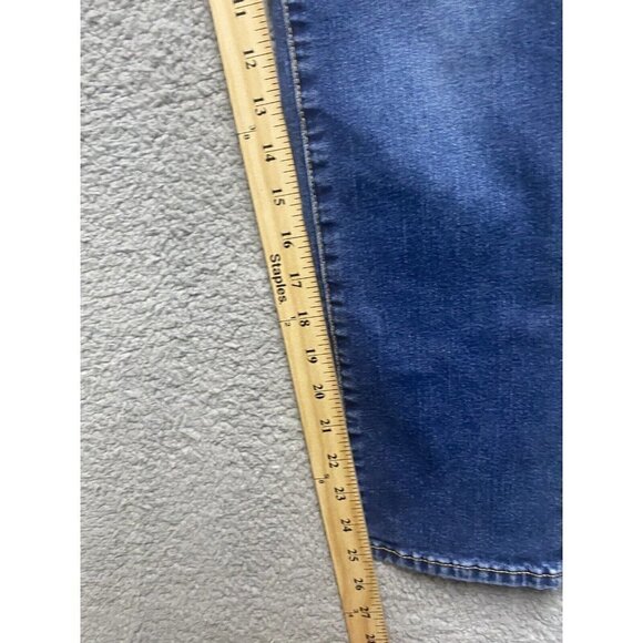 Gap Jeans Girls 12 Regular Blue Denim Boot Cut Mid Rise 100% Cotton Button Fly - Picture 9 of 10